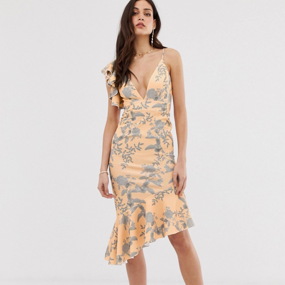 ASOS asymmetrical floral dress